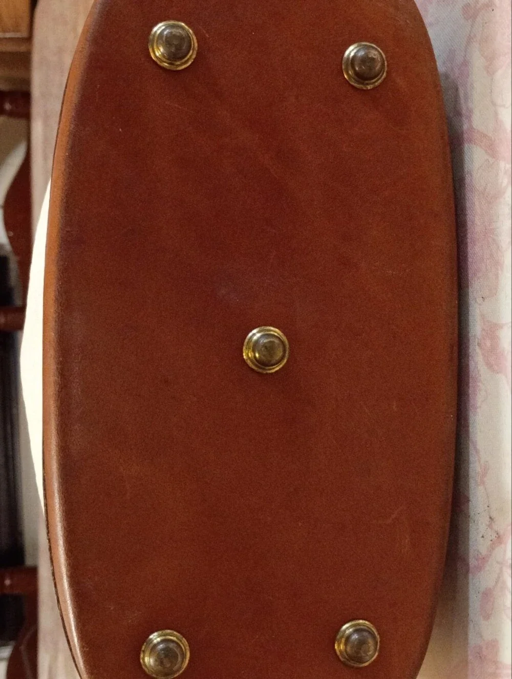 Dooney & Bourke White Pebbled Leather Satchel with Brown Trim